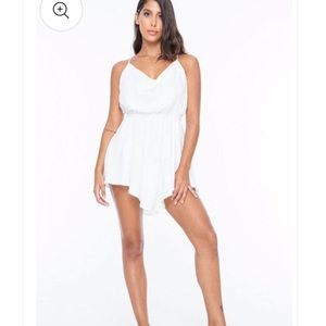 White mini dress
